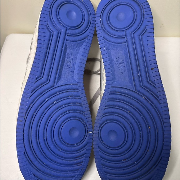 Nike Air AF-1 Gray and Red Sneakers - Picture 5 of 6